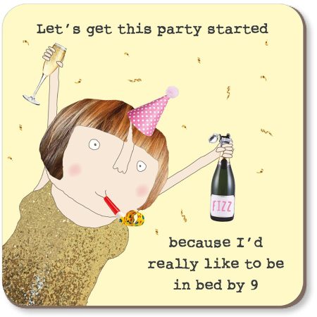 Party Started Coaster by Rosie Made a Thing