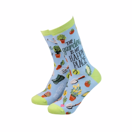 The Garden is my Happy Place Socks