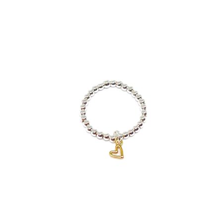Rachel Open Heart Ring (Gold)