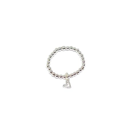 Rachel Open Heart Ring (Silver)